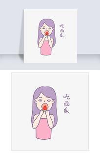 美女吃瓜壁纸动漫版